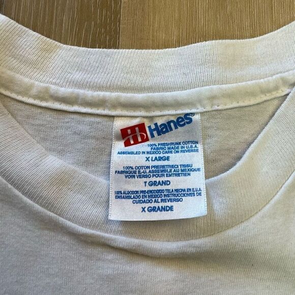 Vintage 1995 Bryan Adams Concert Graphic White T Shirt Size XL USA Single Stitch - Picture 2 of 6